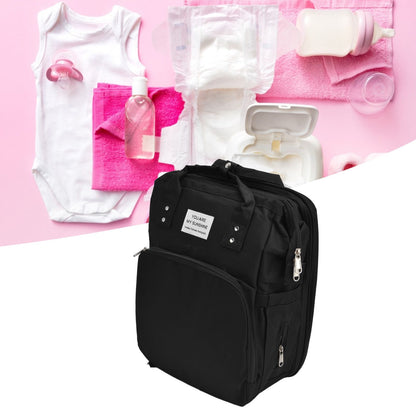 Backpack Multifunctional Foldable Large Capacity Baby Diaper Storage Bag for TravelBlack V1294-YM0523-3117210159811