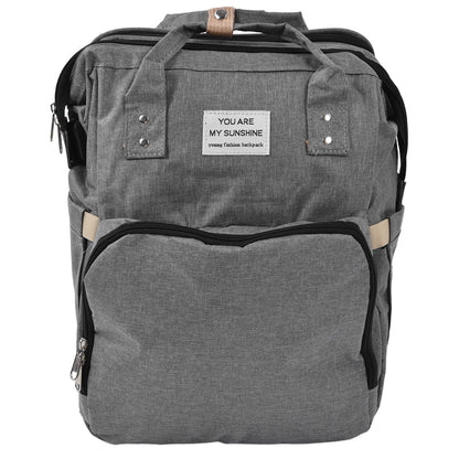 Backpack Multifunctional Foldable Large Capacity Baby Diaper Storage Bag for TravelLight Grey V1294-YM0523-3117210159812