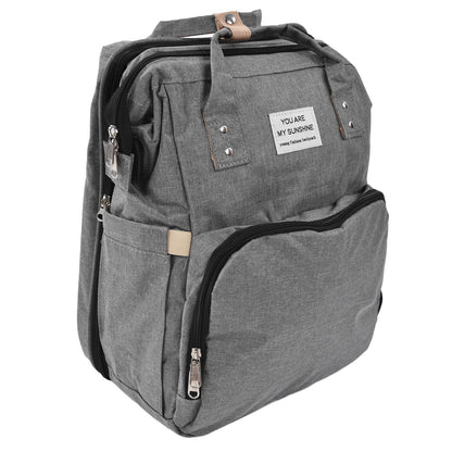 Backpack Multifunctional Foldable Large Capacity Baby Diaper Storage Bag for TravelLight Grey V1294-YM0523-3117210159812