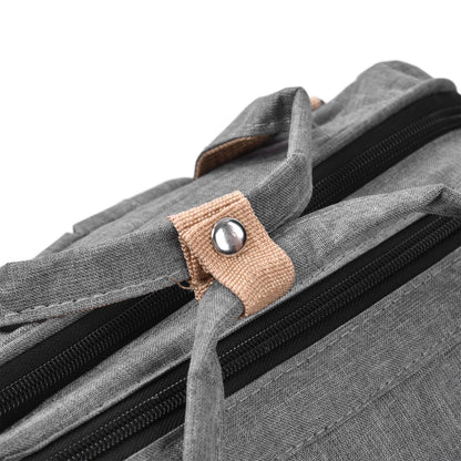 Backpack Multifunctional Foldable Large Capacity Baby Diaper Storage Bag for TravelLight Grey V1294-YM0523-3117210159812