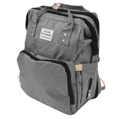 Backpack Multifunctional Foldable Large Capacity Baby Diaper Storage Bag for TravelLight Grey V1294-YM0523-3117210159812