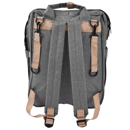 Backpack Multifunctional Foldable Large Capacity Baby Diaper Storage Bag for TravelLight Grey V1294-YM0523-3117210159812