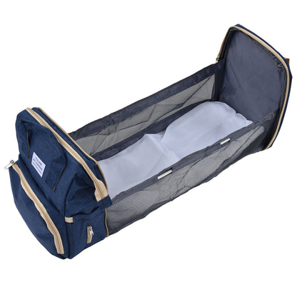 Backpack Multifunctional Foldable Large Capacity Baby Diaper Storage Bag for TravelDark Blue V1294-YM0523-3117210159813