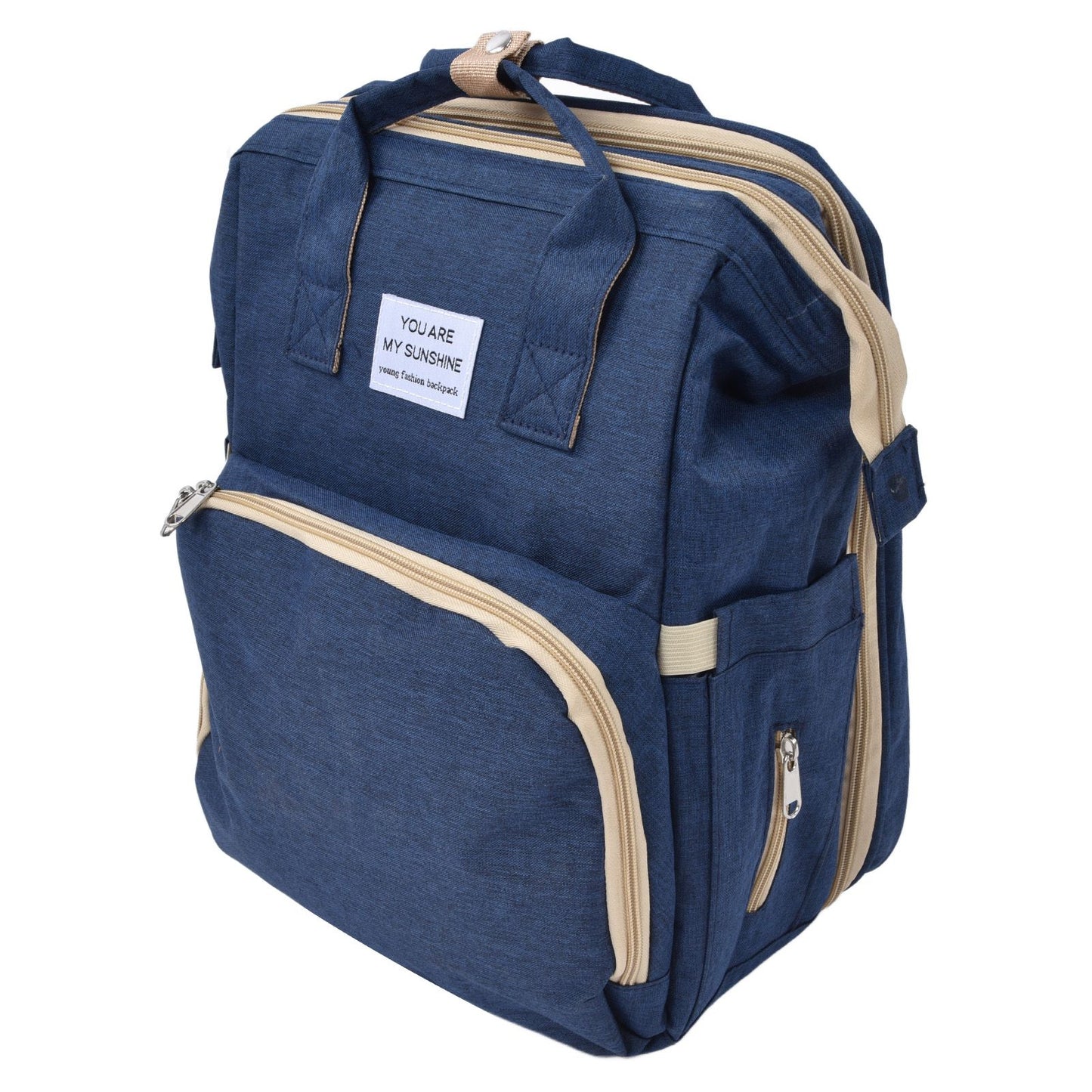 Backpack Multifunctional Foldable Large Capacity Baby Diaper Storage Bag for TravelDark Blue V1294-YM0523-3117210159813