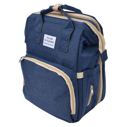Backpack Multifunctional Foldable Large Capacity Baby Diaper Storage Bag for TravelDark Blue V1294-YM0523-3117210159813