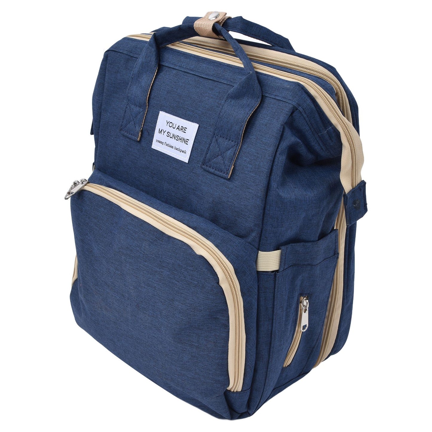 Backpack Multifunctional Foldable Large Capacity Baby Diaper Storage Bag for TravelDark Blue V1294-YM0523-3117210159813