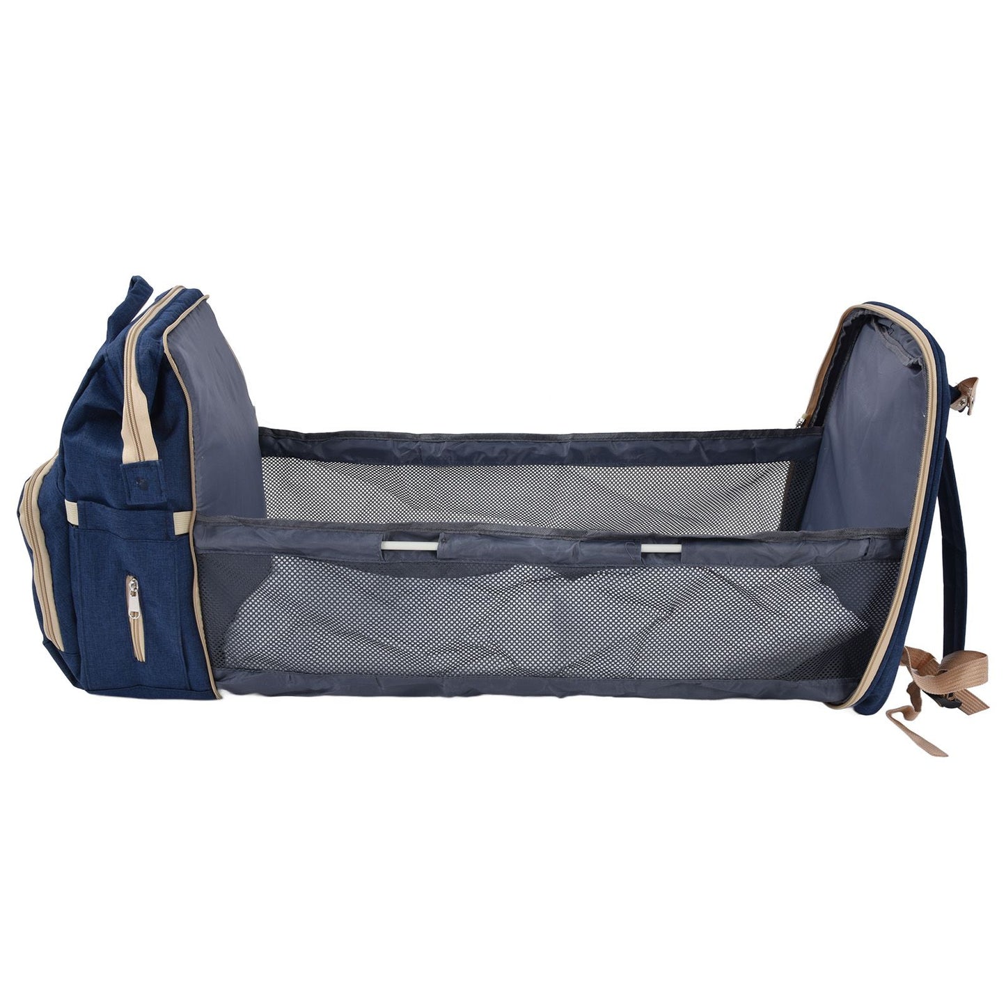 Backpack Multifunctional Foldable Large Capacity Baby Diaper Storage Bag for TravelDark Blue V1294-YM0523-3117210159813