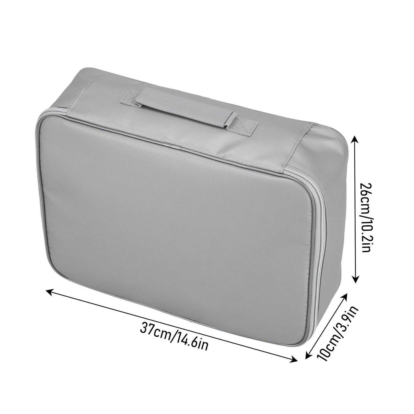 Document Bag Fireproof Waterproof Portable Large Size Multi Layer File Organizer for Home and TravelSilver V1294-YM0523-3117210169911