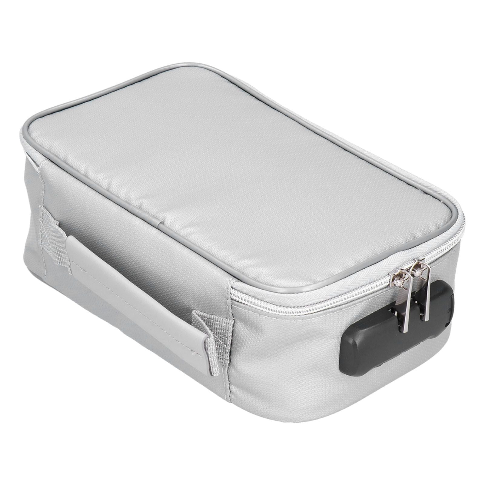 Fireproof Document Bag with Lock Portable Small Fireproof Document Bag for Home Office TravelSilver V1294-YM0523-3117210170011