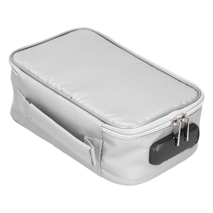 Fireproof Document Bag with Lock Portable Small Fireproof Document Bag for Home Office TravelSilver V1294-YM0523-3117210170011