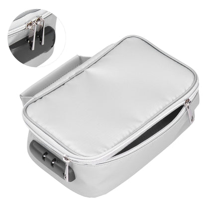 Fireproof Document Bag with Lock Portable Small Fireproof Document Bag for Home Office TravelSilver V1294-YM0523-3117210170011