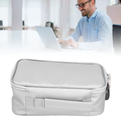 Fireproof Document Bag with Lock Portable Small Fireproof Document Bag for Home Office TravelSilver V1294-YM0523-3117210170011