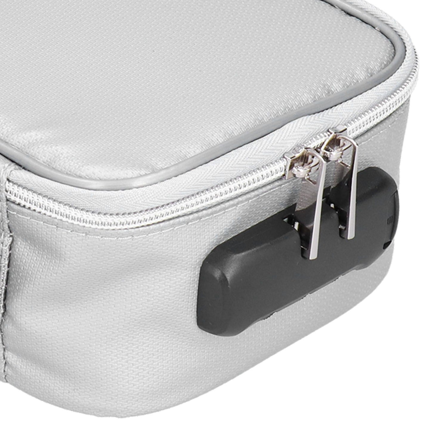 Fireproof Document Bag with Lock Portable Small Fireproof Document Bag for Home Office TravelSilver V1294-YM0523-3117210170011