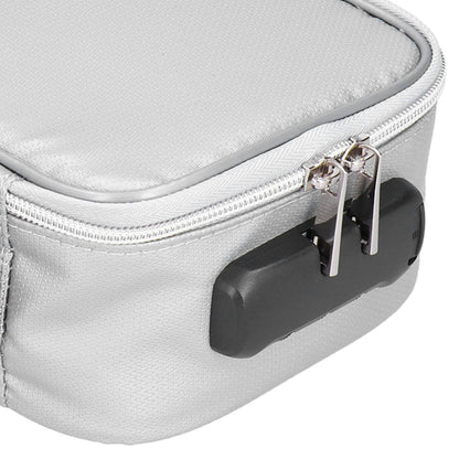 Fireproof Document Bag with Lock Portable Small Fireproof Document Bag for Home Office TravelSilver V1294-YM0523-3117210170011