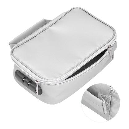 Fireproof Document Bag with Lock Portable Small Fireproof Document Bag for Home Office TravelSilver V1294-YM0523-3117210170011