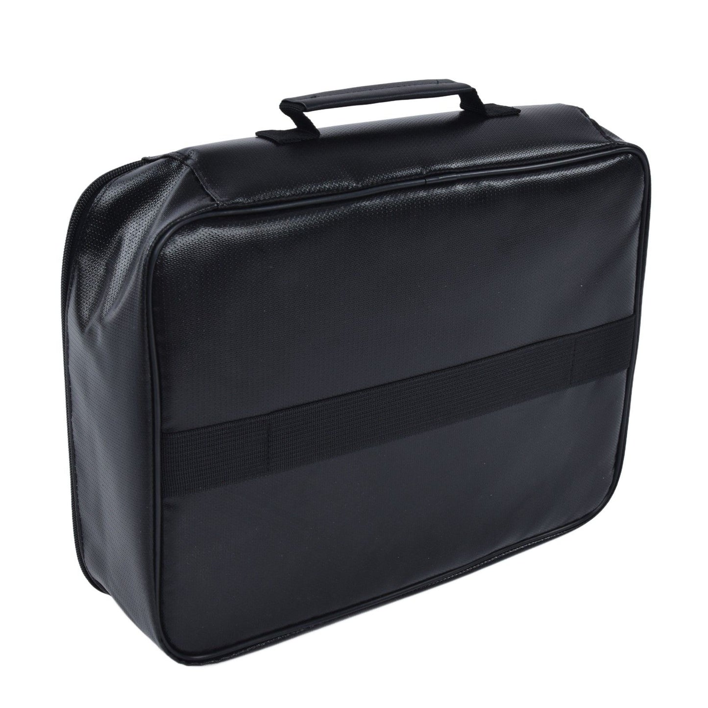 Fireproof Document Bag Pouch Portable File Safe Organizer Large Capacity Storage Box Case with LockBlack V1294-YM0523-3117210177311