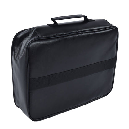 Fireproof Document Bag Pouch Portable File Safe Organizer Large Capacity Storage Box Case with LockBlack V1294-YM0523-3117210177311