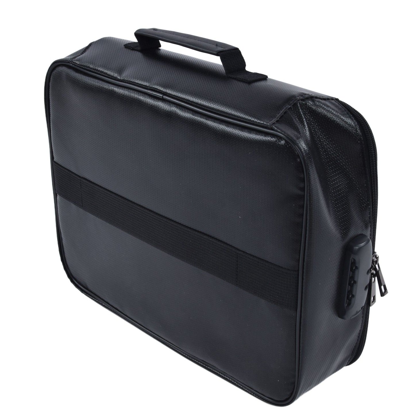 Fireproof Document Bag Pouch Portable File Safe Organizer Large Capacity Storage Box Case with LockBlack V1294-YM0523-3117210177311