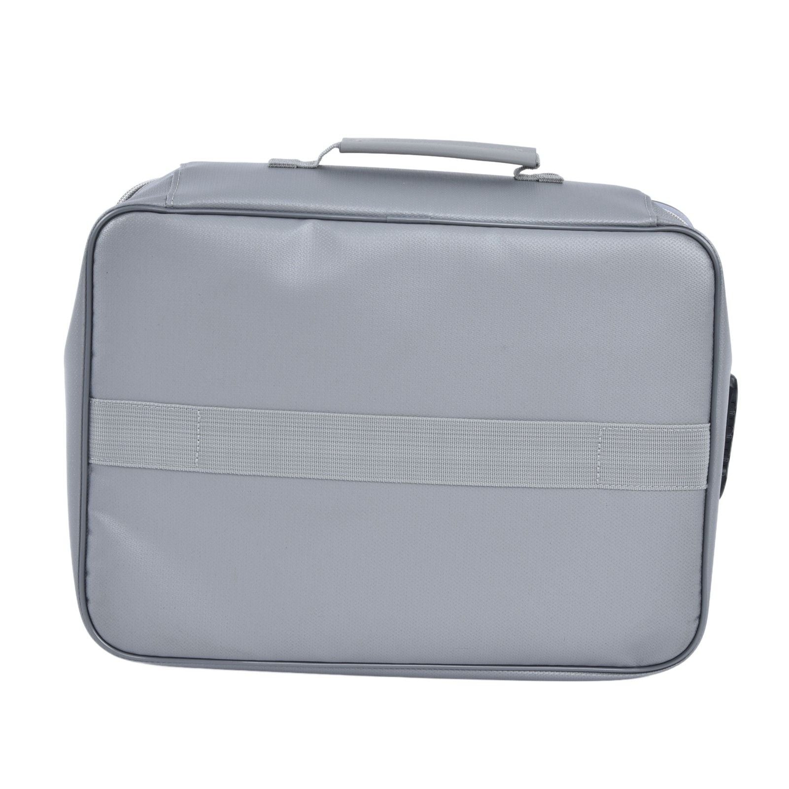 Fireproof Document Bag Pouch Portable File Safe Organizer Large Capacity Storage Box Case with LockSilver V1294-YM0523-3117210177312