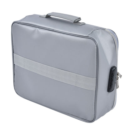 Fireproof Document Bag Pouch Portable File Safe Organizer Large Capacity Storage Box Case with LockSilver V1294-YM0523-3117210177312