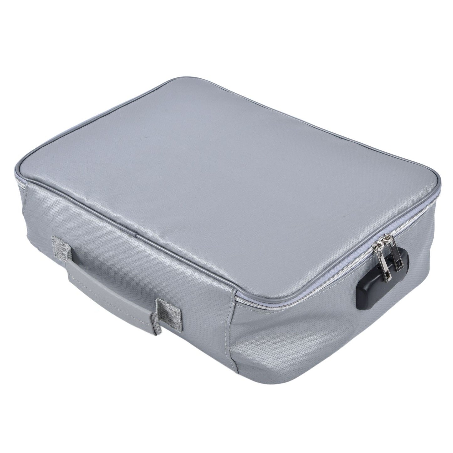 Fireproof Document Bag Pouch Portable File Safe Organizer Large Capacity Storage Box Case with LockSilver V1294-YM0523-3117210177312