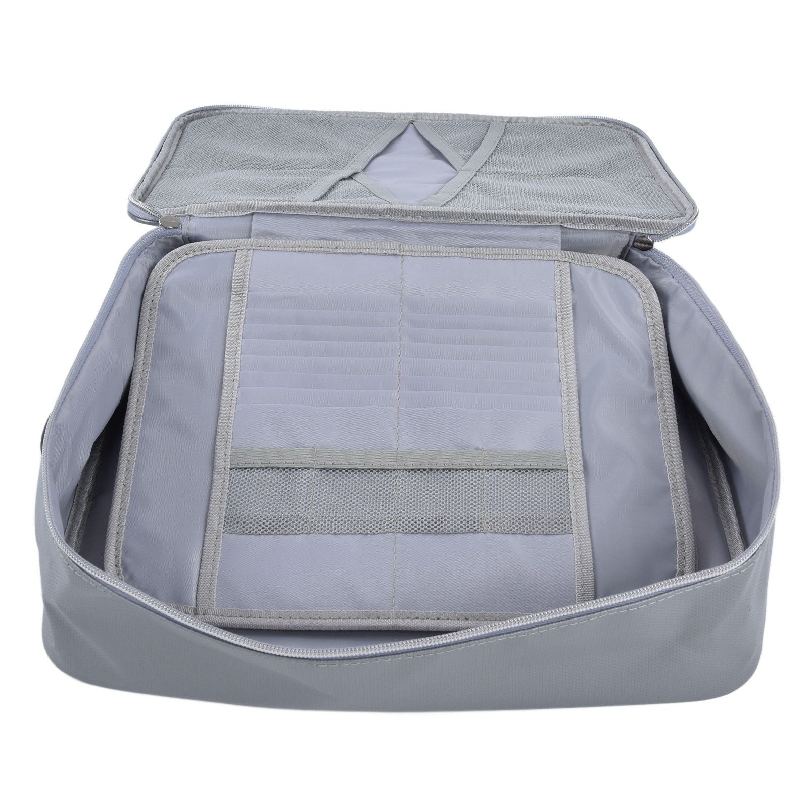 Fireproof Document Bag Pouch Portable File Safe Organizer Large Capacity Storage Box Case with LockSilver V1294-YM0523-3117210177312