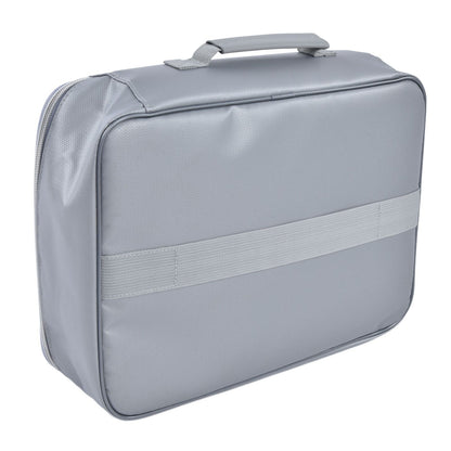 Fireproof Document Bag Pouch Portable File Safe Organizer Large Capacity Storage Box Case with LockSilver V1294-YM0523-3117210177312