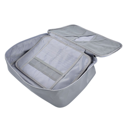 Fireproof Document Bag Pouch Portable File Safe Organizer Large Capacity Storage Box Case with LockSilver V1294-YM0523-3117210177312