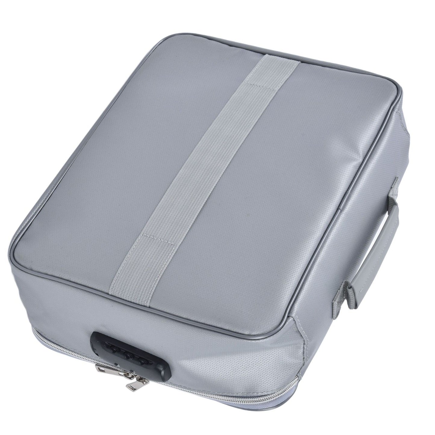 Fireproof Document Bag Pouch Portable File Safe Organizer Large Capacity Storage Box Case with LockSilver V1294-YM0523-3117210177312