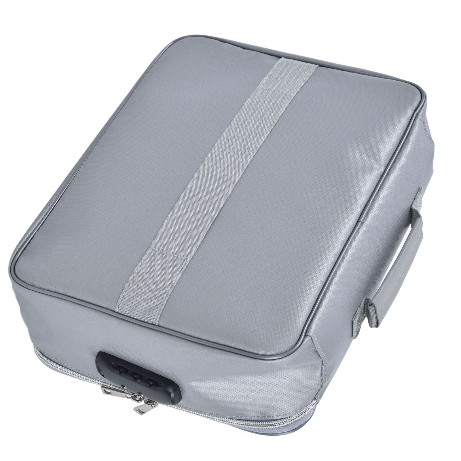 Fireproof Document Bag Pouch Portable File Safe Organizer Large Capacity Storage Box Case with LockSilver V1294-YM0523-3117210177312