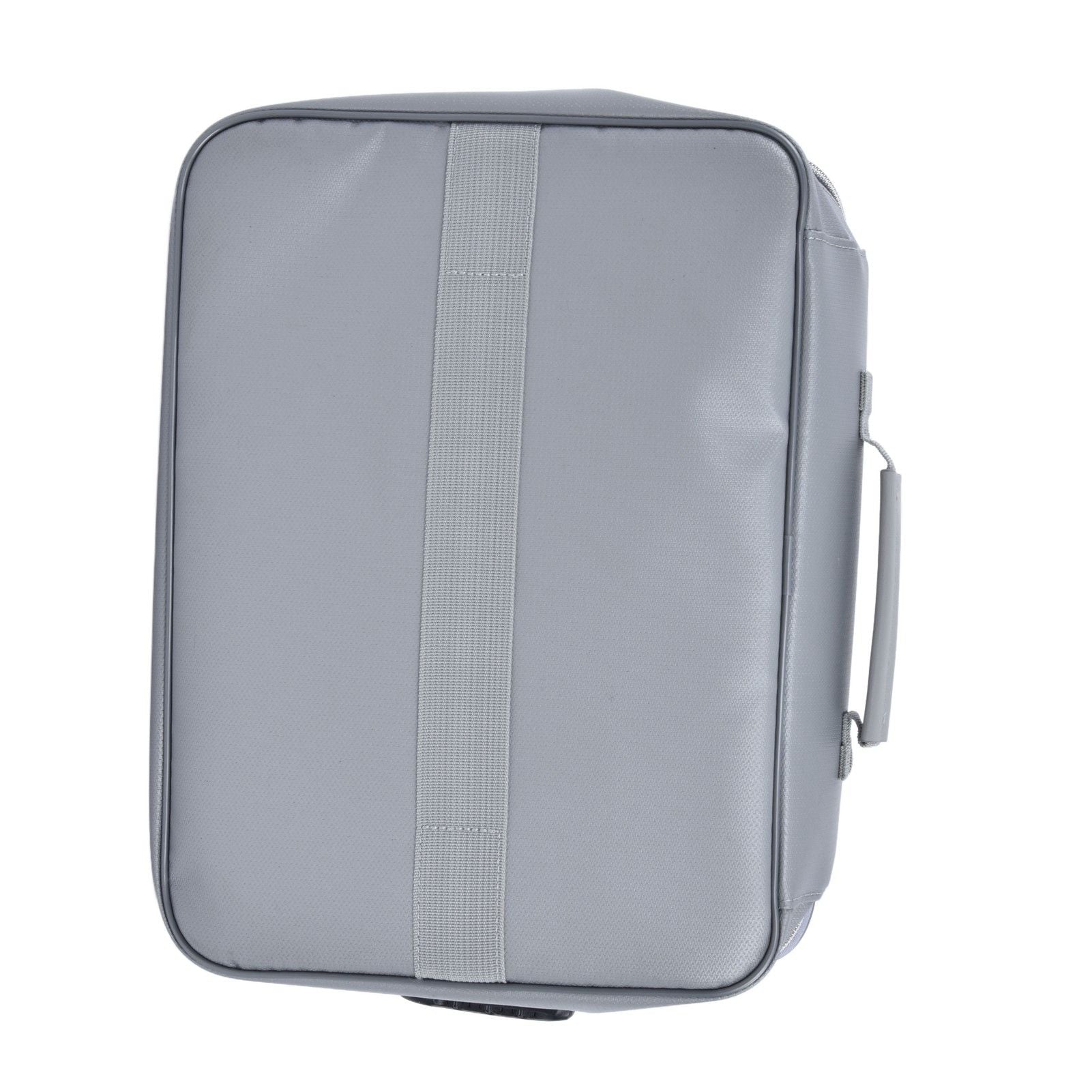 Fireproof Document Bag Pouch Portable File Safe Organizer Large Capacity Storage Box Case with LockSilver V1294-YM0523-3117210177312