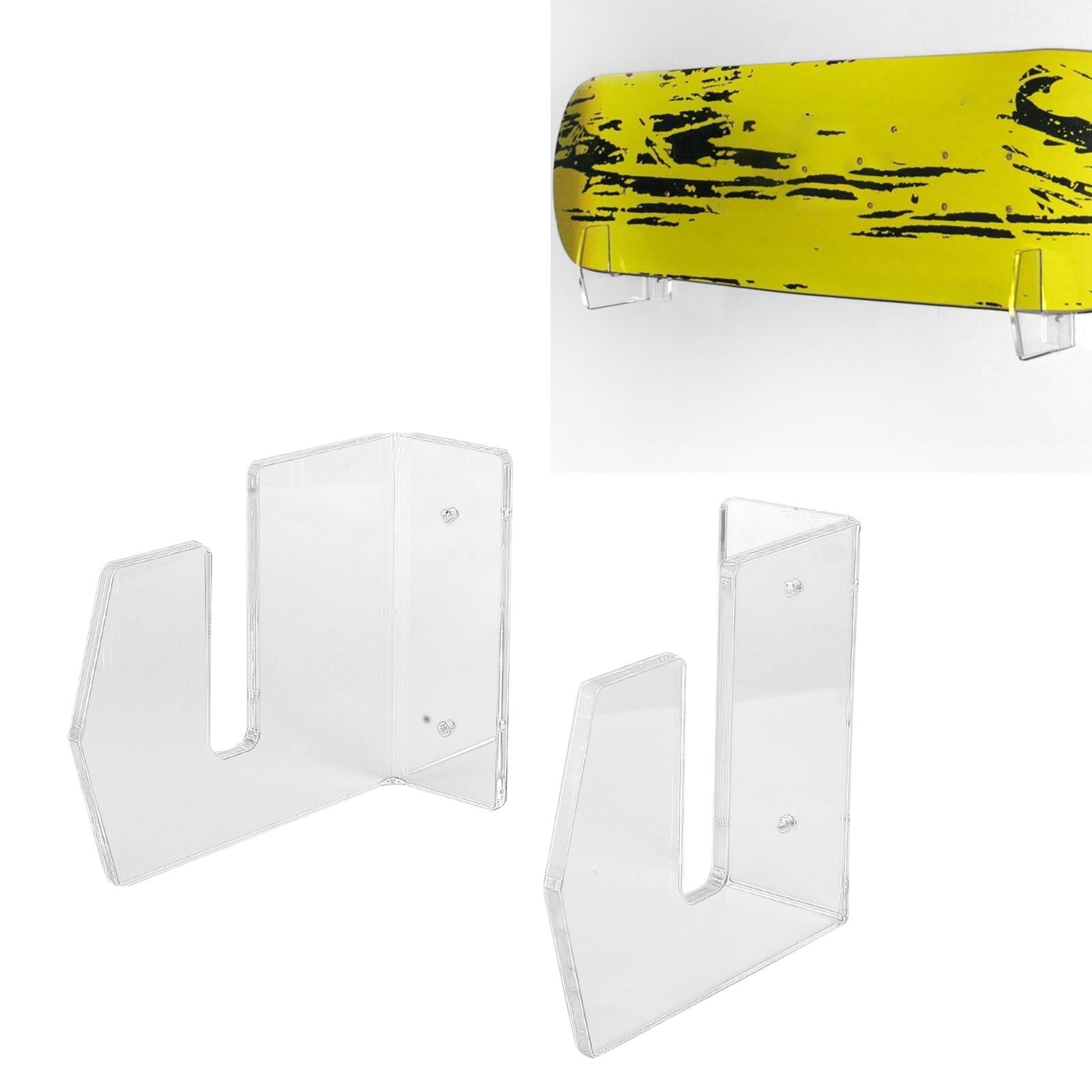 Wall Mount Sliding Plate Bracket Acrylic Durable Skateboard Wall Hanger for Home V1294-YM0523-3117210177811