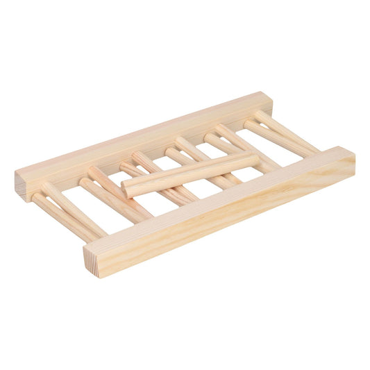 Bamboo Dish Plate Lightweight Portable Environmental Friendly Durable Pine Wood Dish Rack5 Grids 23cm V1294-YM0523-3117210180511