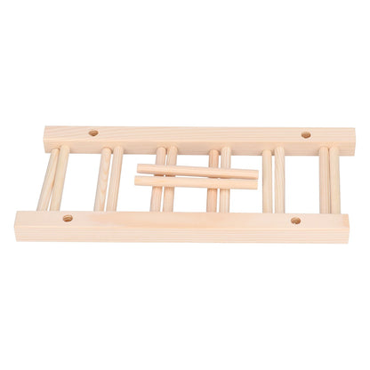 Bamboo Dish Plate Lightweight Portable Environmental Friendly Durable Pine Wood Dish Rack5 Grids 28cm V1294-YM0523-3117210180512