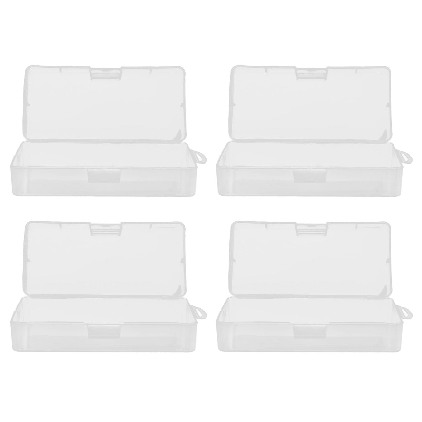 Transparent Storage Box Clear Plastic Container with Hinged Cover for Small ObjectsCrafts Beads Jewelry V1294-YM0523-3117210182811