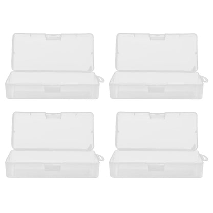 Transparent Storage Box Clear Plastic Container with Hinged Cover for Small ObjectsCrafts Beads Jewelry V1294-YM0523-3117210182811