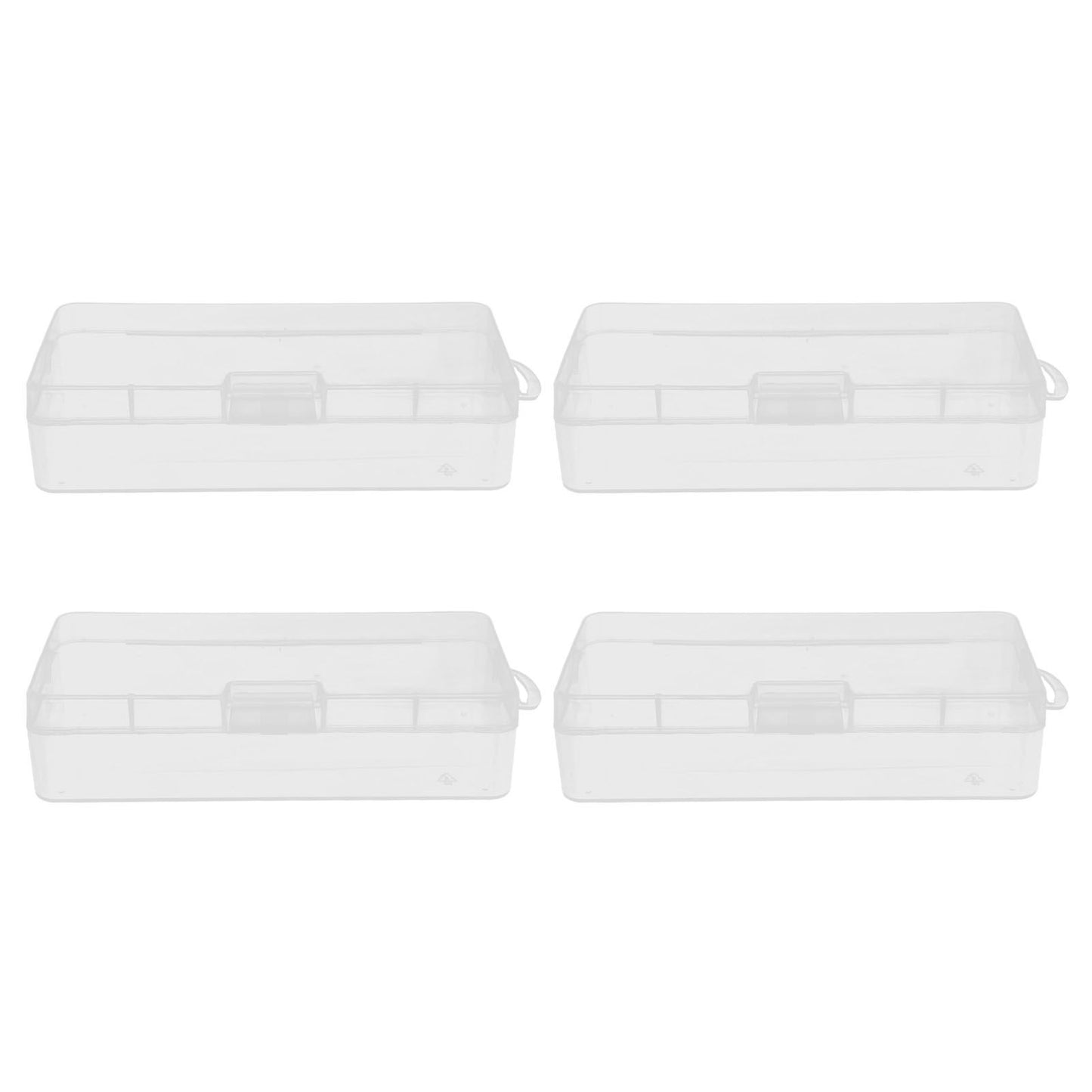 Transparent Storage Box Clear Plastic Container with Hinged Cover for Small ObjectsCrafts Beads Jewelry V1294-YM0523-3117210182811
