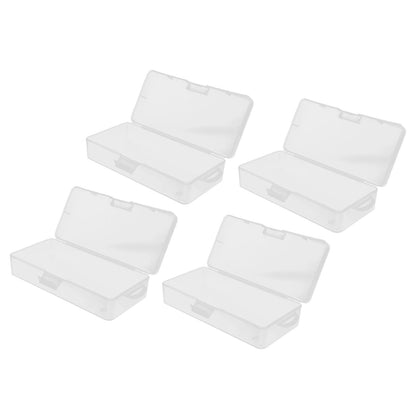 Transparent Storage Box Clear Plastic Container with Hinged Cover for Small ObjectsCrafts Beads Jewelry V1294-YM0523-3117210182811