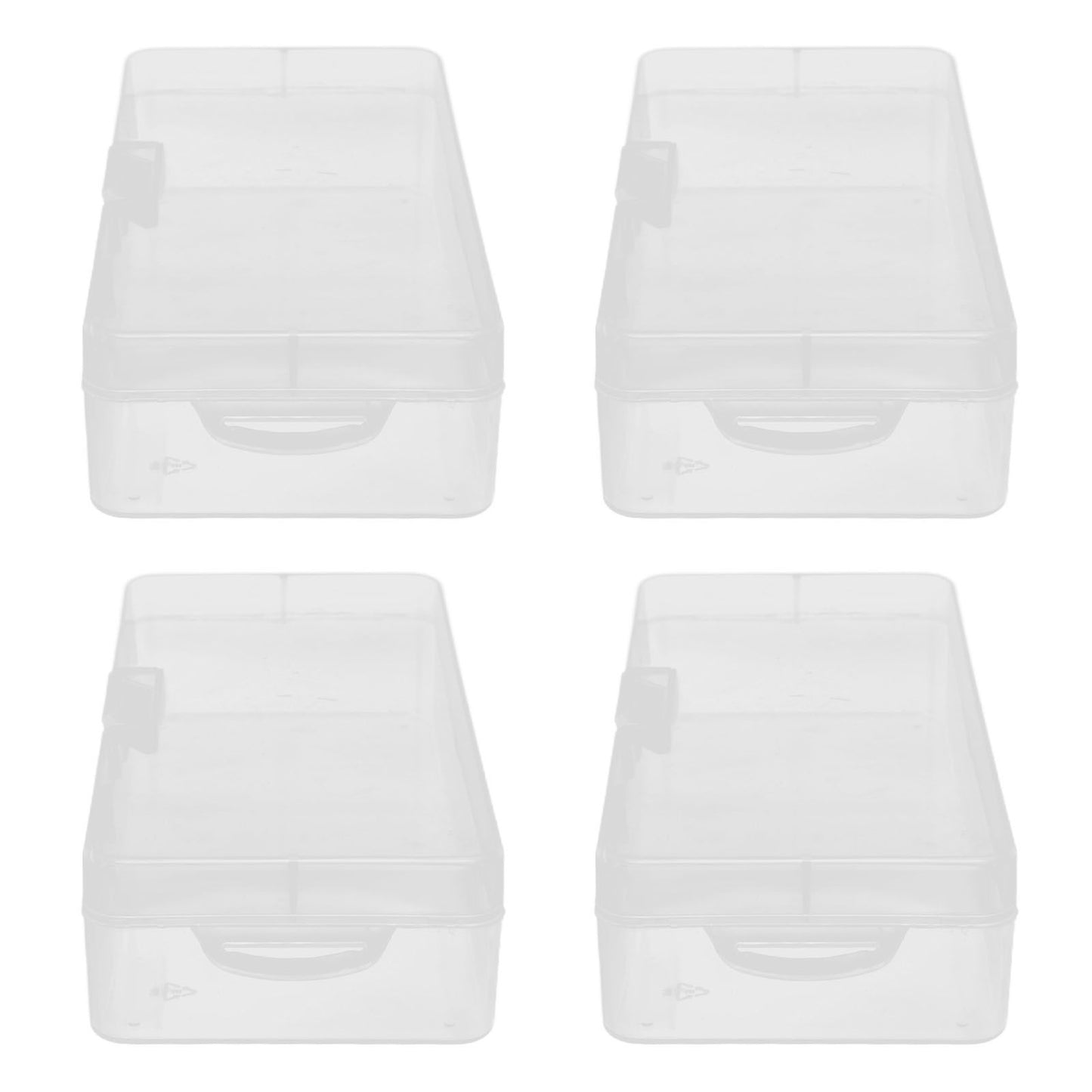 Transparent Storage Box Clear Plastic Container with Hinged Cover for Small ObjectsCrafts Beads Jewelry V1294-YM0523-3117210182811