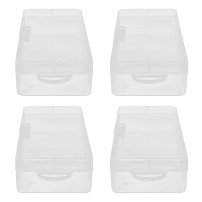 Transparent Storage Box Clear Plastic Container with Hinged Cover for Small ObjectsCrafts Beads Jewelry V1294-YM0523-3117210182811