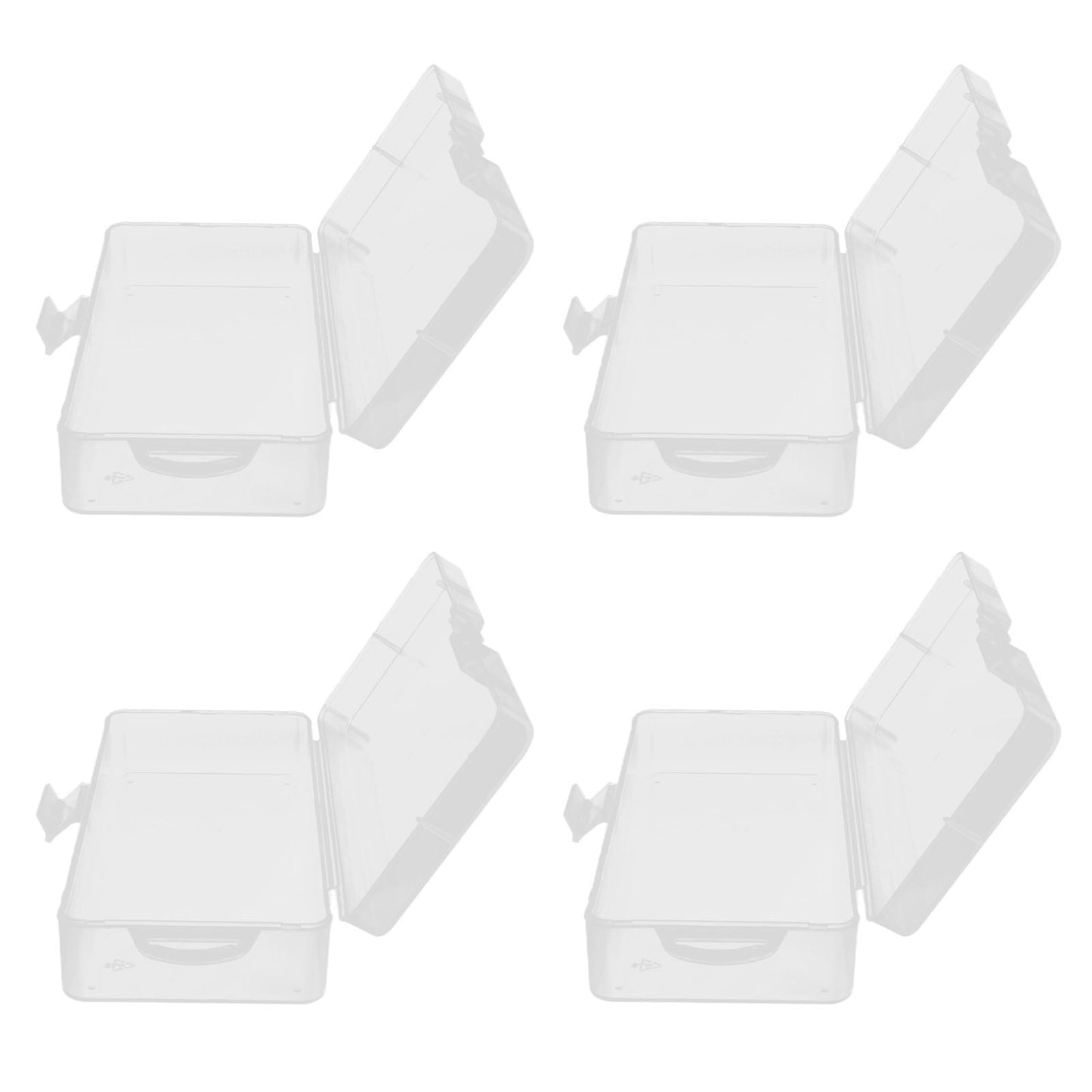 Transparent Storage Box Clear Plastic Container with Hinged Cover for Small ObjectsCrafts Beads Jewelry V1294-YM0523-3117210182811