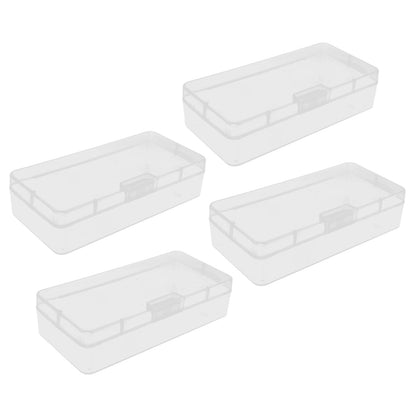 Transparent Storage Box Clear Plastic Container with Hinged Cover for Small ObjectsCrafts Beads Jewelry V1294-YM0523-3117210182811