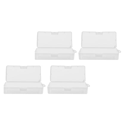 Transparent Storage Box Clear Plastic Container with Hinged Cover for Small ObjectsCrafts Beads Jewelry V1294-YM0523-3117210182811
