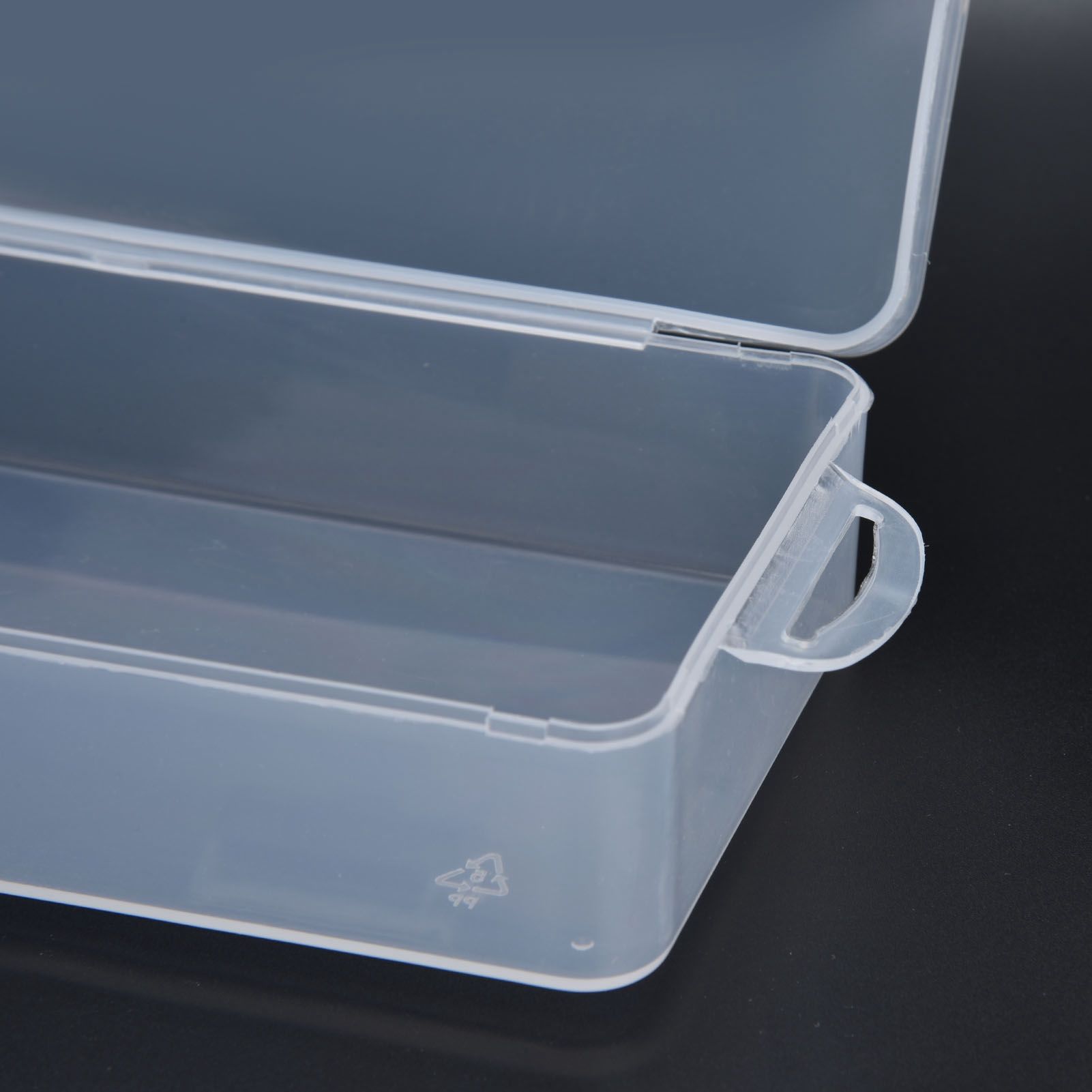 Transparent Storage Box Clear Plastic Container with Hinged Cover for Small ObjectsCrafts Beads Jewelry V1294-YM0523-3117210182811