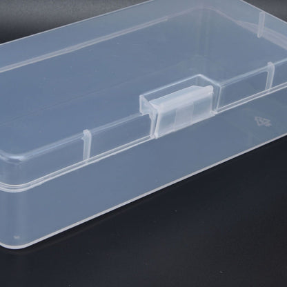 Transparent Storage Box Clear Plastic Container with Hinged Cover for Small ObjectsCrafts Beads Jewelry V1294-YM0523-3117210182811