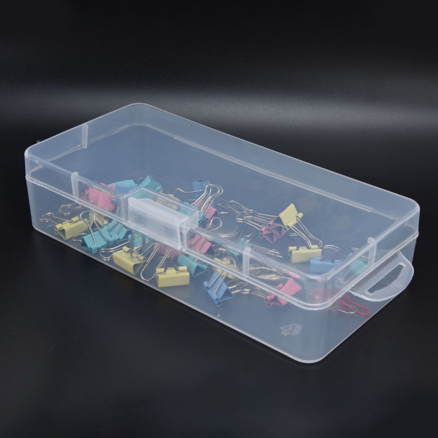 Transparent Storage Box Clear Plastic Container with Hinged Cover for Small ObjectsCrafts Beads Jewelry V1294-YM0523-3117210182811