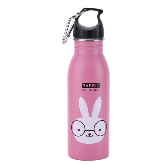 K601 Cute Cartoon Water Bottle Insulated Vacumm Stainless Steel Sport Water Bottle for KidPink Rabbit V1294-YM0523-3117210183213