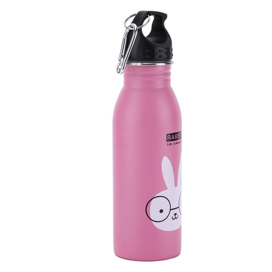 K601 Cute Cartoon Water Bottle Insulated Vacumm Stainless Steel Sport Water Bottle for KidPink Rabbit V1294-YM0523-3117210183213