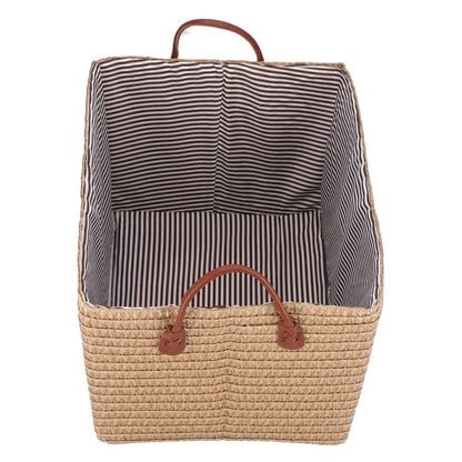 Large Collapsible Storage Basket Foldable Storage Bin for Toys Books Bedroom ClosetPale Yellow V1294-YM0523-3117210186511