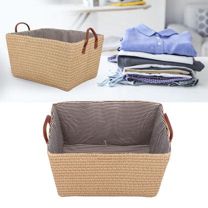 Large Collapsible Storage Basket Foldable Storage Bin for Toys Books Bedroom ClosetPale Yellow V1294-YM0523-3117210186511